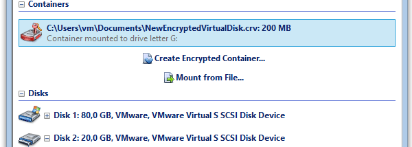 Exlade Cryptic Disk screenshot
