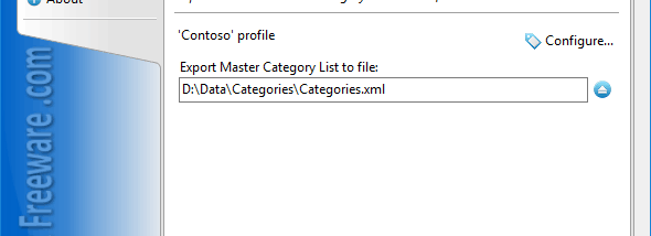 Export Master Category List for Outlook screenshot