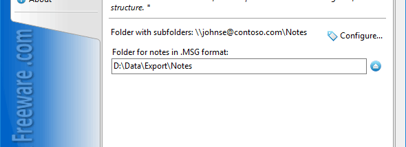 Export Notes to MSG Format screenshot