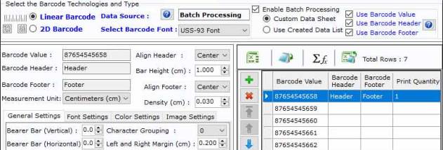 Export Packing Barcode Sticker Program screenshot