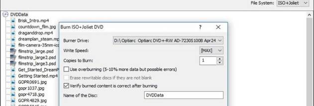 Express Burn Free CD and DVD Burning screenshot