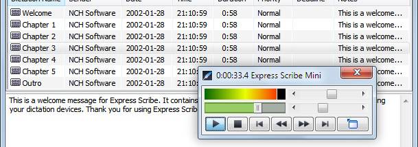 Express Scribe Professional screenshot