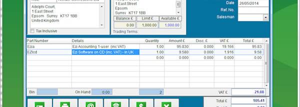 Ezi Accounting screenshot
