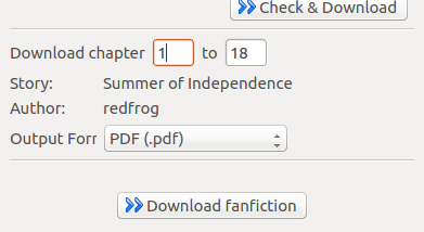 FanFictionDownloader screenshot