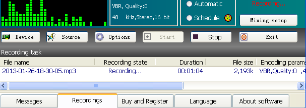 Fangxun Audio Recorder screenshot