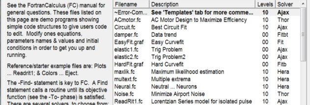 FC Compiler screenshot