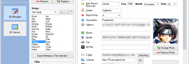 FCorp - ID Book screenshot
