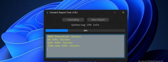 FerrumX Report Tool screenshot