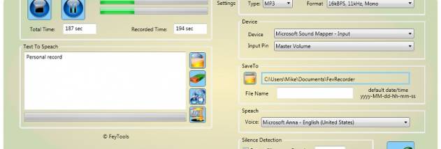 FeyRecorder screenshot