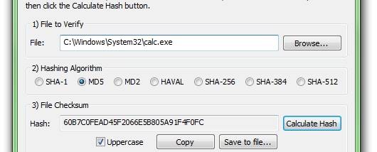 File Checksum Tool screenshot