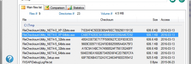 File Checksum Utility screenshot
