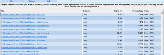 File Optimizer screenshot