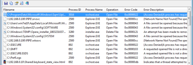 FileAccessErrorView screenshot