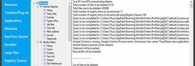 FileCleaner screenshot