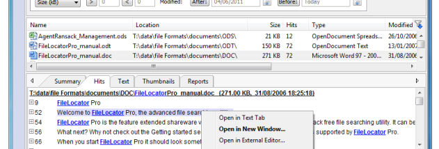 FileLocator Pro screenshot