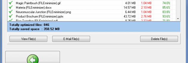 FILEminimizer Suite screenshot