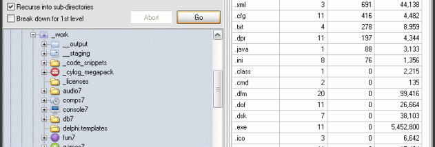 FileStats screenshot