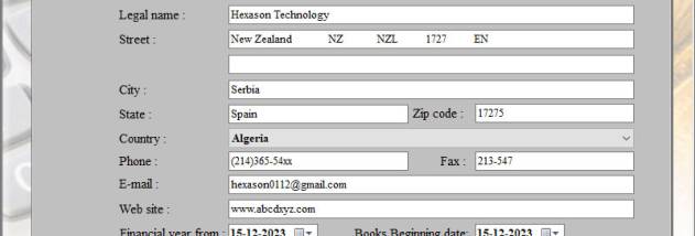 Financial Accounting Software screenshot