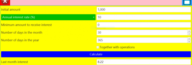 Financial Calculator (Windows setup) screenshot