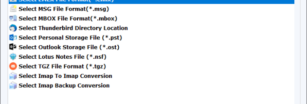FixVare EMLX to PST Converter screenshot