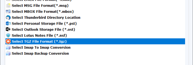 FixVare TGZ to MHTML Converter screenshot