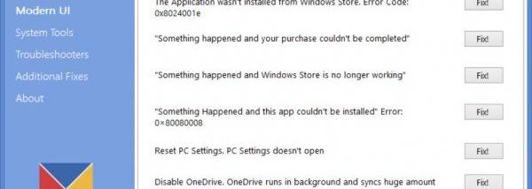 FixWin for Win 8 screenshot