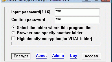 Folder Encryption Dog Premium screenshot