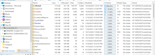 FolderSizes screenshot