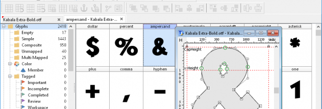 FontCreator Home Edition screenshot