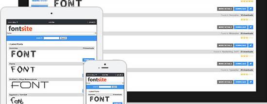Fonts Site Script screenshot
