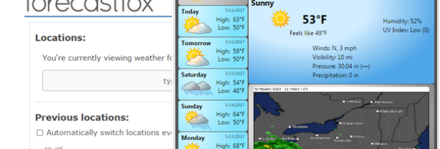 ForecastFox screenshot