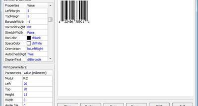 Free 1D Barcode Generator screenshot