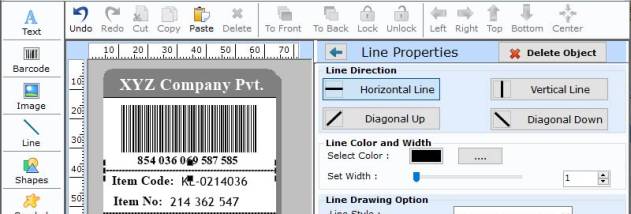 Free Barcode Label Software screenshot