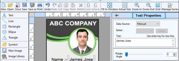 Free ID Badge Designing Software screenshot