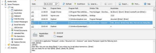 Free Keylogger screenshot