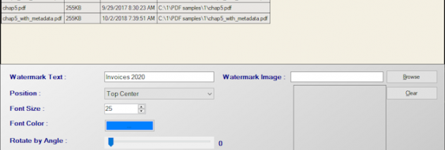 Free PDF Watermarker 4dots screenshot