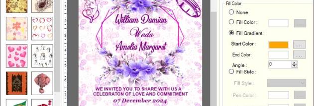 Free Printable Wedding Cards screenshot