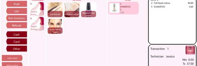 Free Salon Point of Sale screenshot