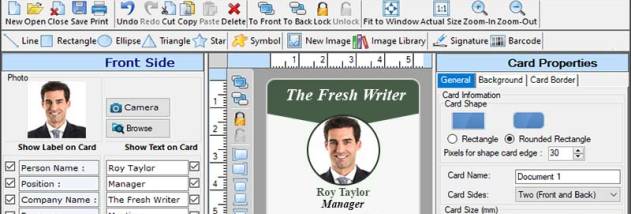 Free Student ID Card Software screenshot
