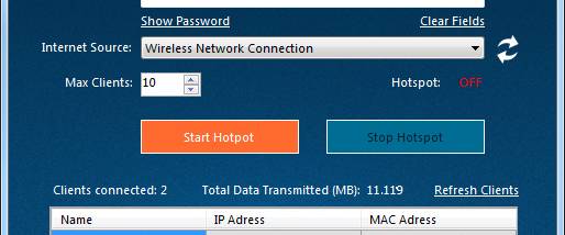 Free Virtual WiFi Router screenshot