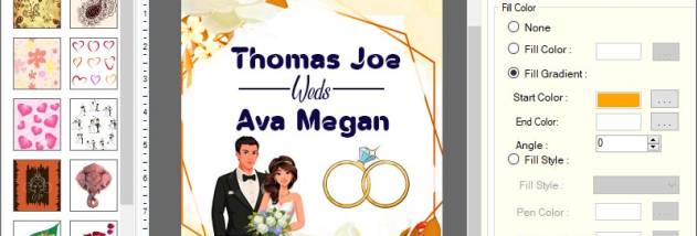 Free Wedding Card Templates screenshot