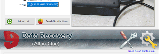 Freeware All Data Recovery Software screenshot