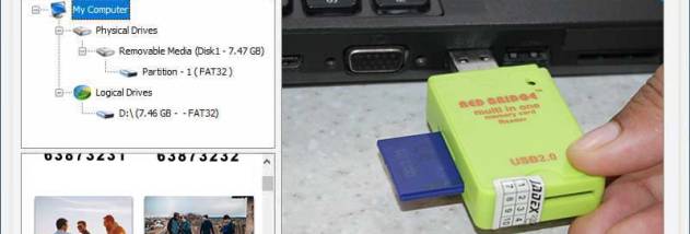 Freeware Windows SD Card Recovery Tool screenshot