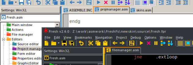 Fresh IDE screenshot