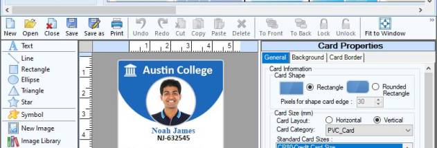 Functionable Id Card Maker Software screenshot