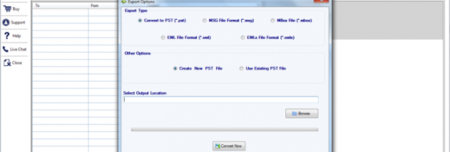 GainTools DBX to PST Converter screenshot
