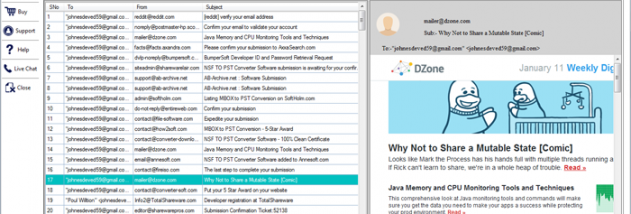 GainTools EML Converter screenshot