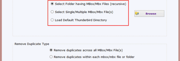 GainTools MBOX Duplicate Remover screenshot