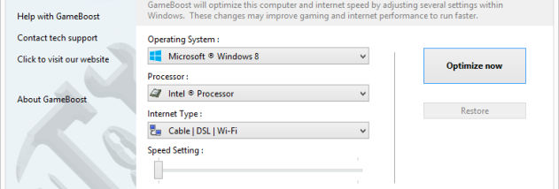 GameBoost screenshot