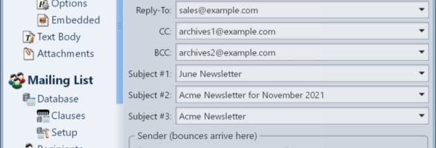 Gammadyne Mailer screenshot